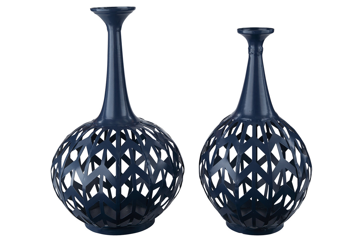 Navy Blue Moroccan styled vases