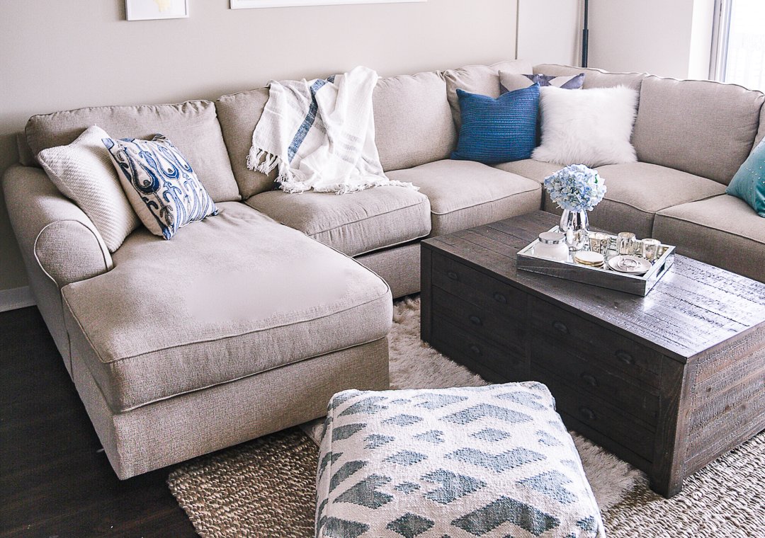 Jenna Colgrove's living room furnished with Ashley Furniture.