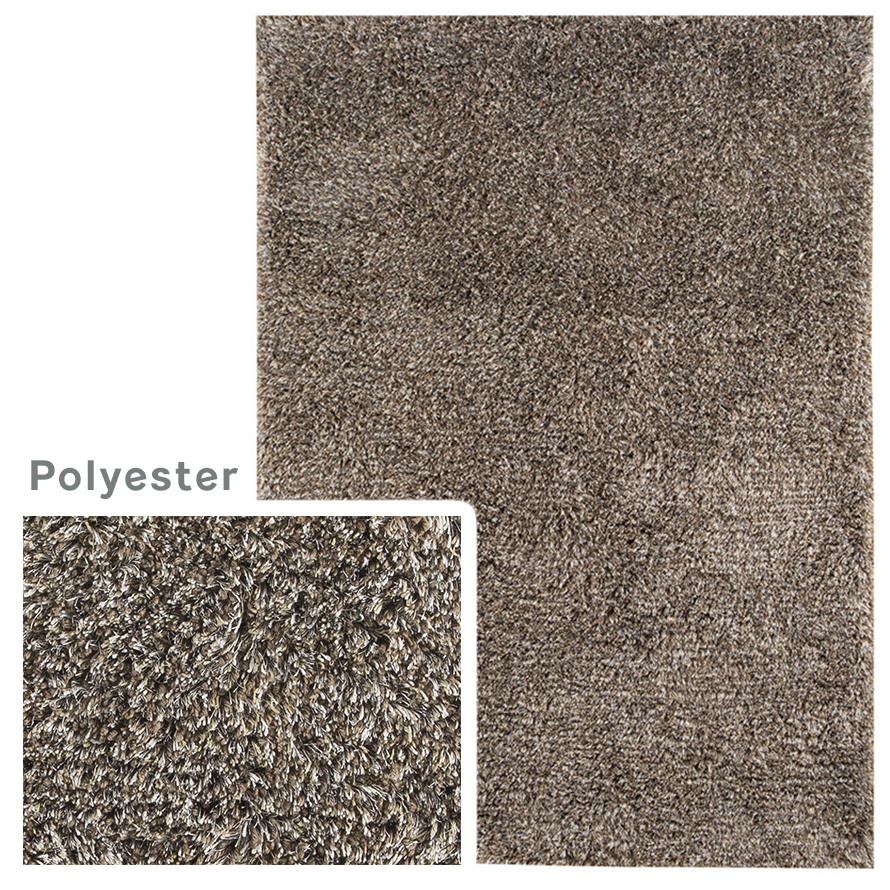 Gray polyester rug