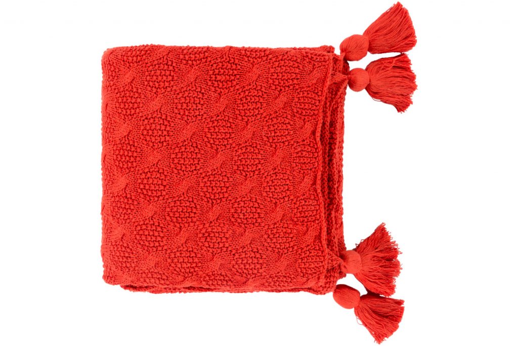 red throw blanket